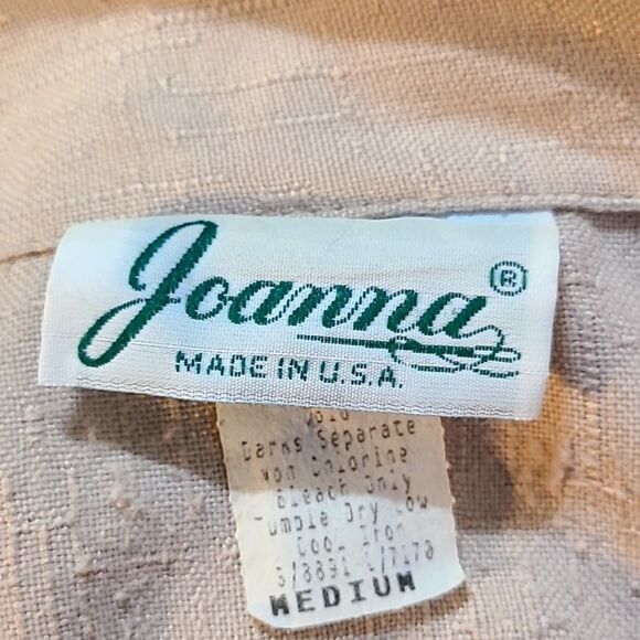 Joanna Vintage Beige Suit Jacket, Size Medium - Picture 10 of 11